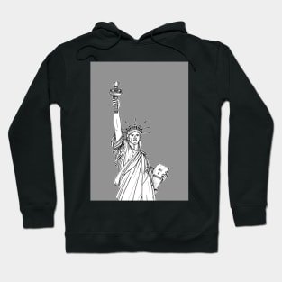 Statue Of Liberty ( grey version ) Hoodie